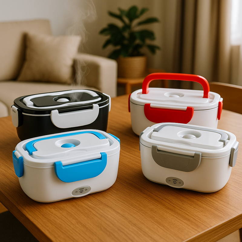 Marmita Elétrica Portátil 2 em 1 – Aqueça sua comida onde estiver