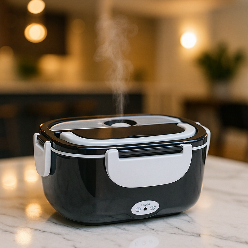 Marmita Elétrica Portátil 2 em 1 – Aqueça sua comida onde estiver