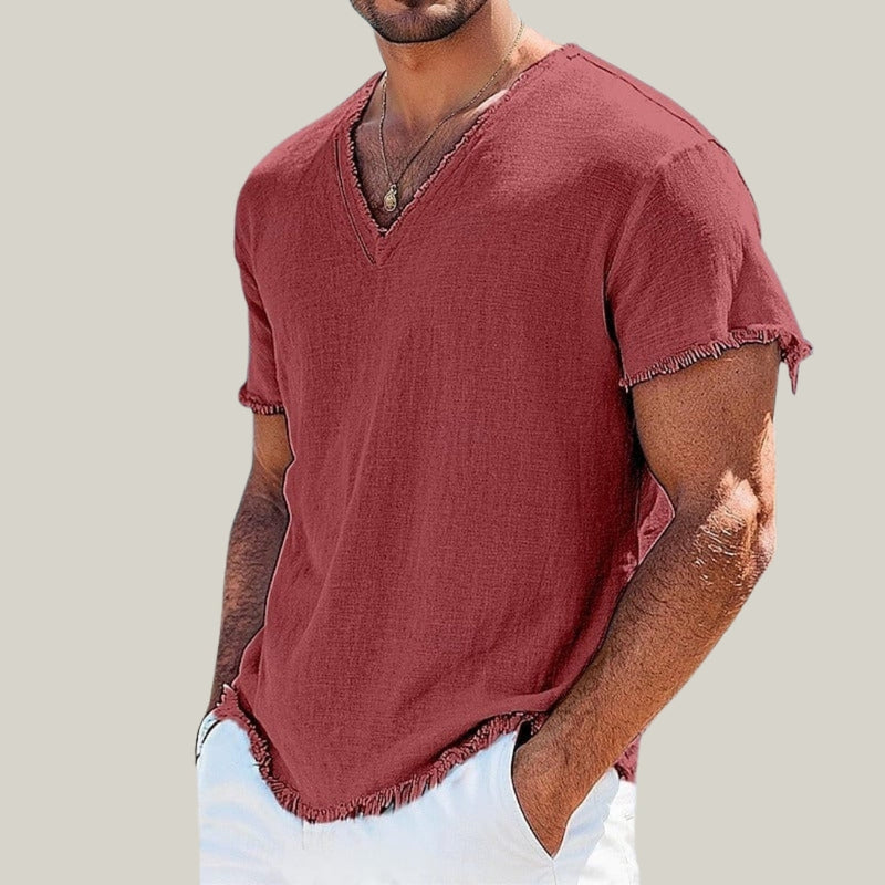 Camisa Artesanal Desfiada – 100% Linho