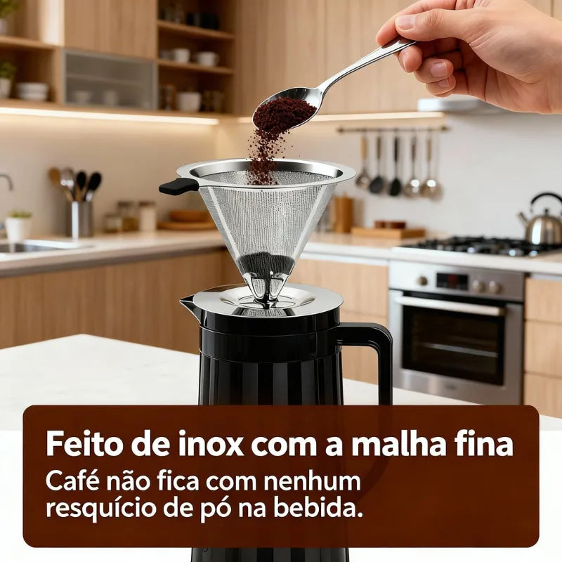 Coador com Filtro de Café Reutilizável - CoFilter