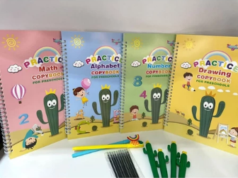 Caderno De Caligrafia Reutilizável