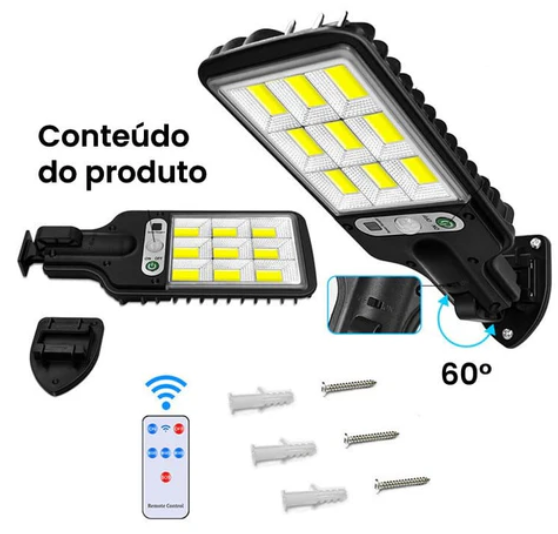 Luminária Solar SmartPower | Economia Inteligente e Segurança para Seu Espaço
