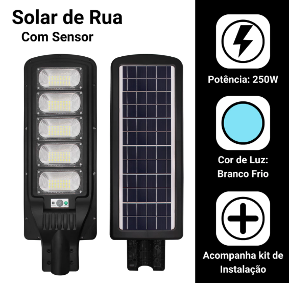 Luminária Solar SmartPower | Economia Inteligente e Segurança para Seu Espaço