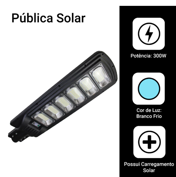 Luminária Solar SmartPower | Economia Inteligente e Segurança para Seu Espaço