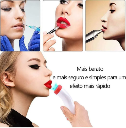 Preenchedor Labial LipsLux | Lábios Carnudos, Sem Agulhas