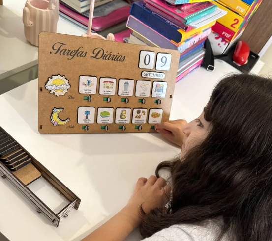 Quadro de Tarefas Diárias com o método R.O.T.I.N.A.