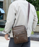 Bolsa Artesanal em Couro Legítimo Vintage Retro