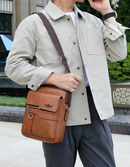 Bolsa Artesanal em Couro Legítimo Vintage Retro