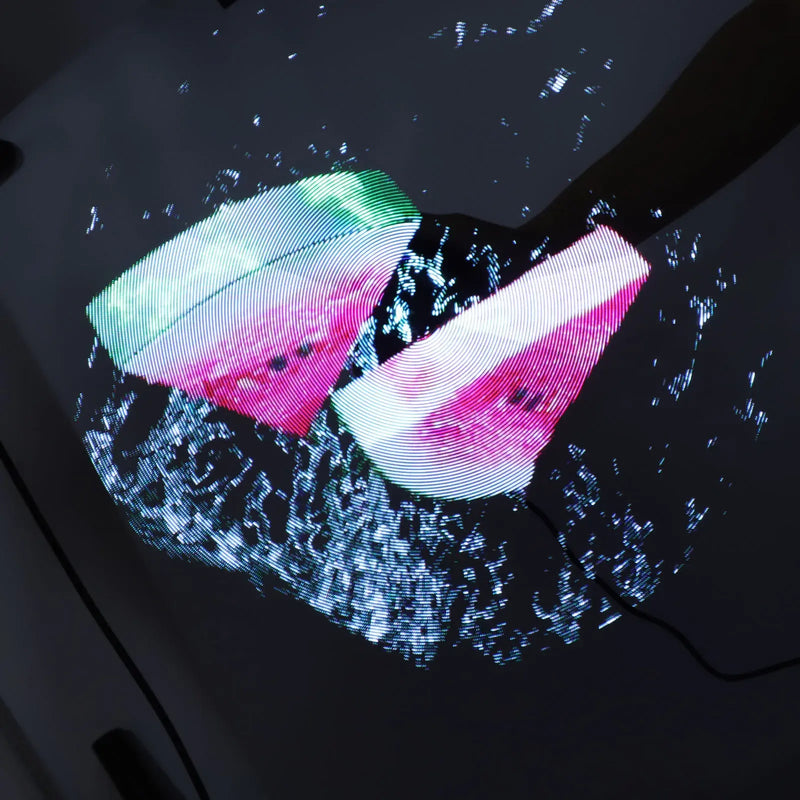 Ventilador holográfico 3D com 224 contas de luz LED