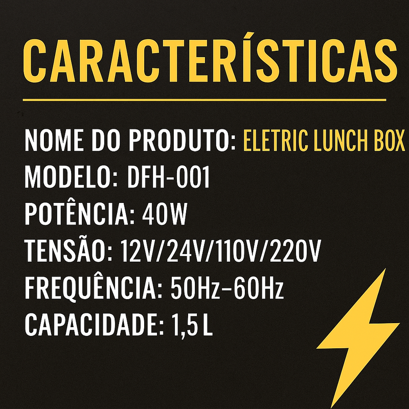 Marmita Elétrica Portátil 2 em 1 – Aqueça sua comida onde estiver