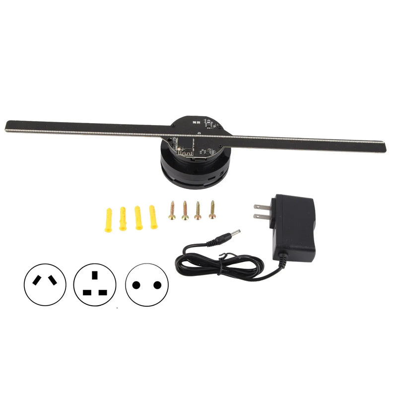 Ventilador holográfico 3D com 224 contas de luz LED