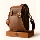 Bolsa Artesanal em Couro Legítimo Vintage Retro