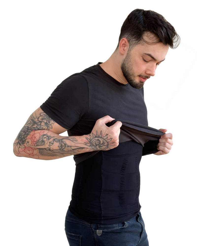 Camisa Masculina de Compressão Ultrafina Fit Shape Pro®