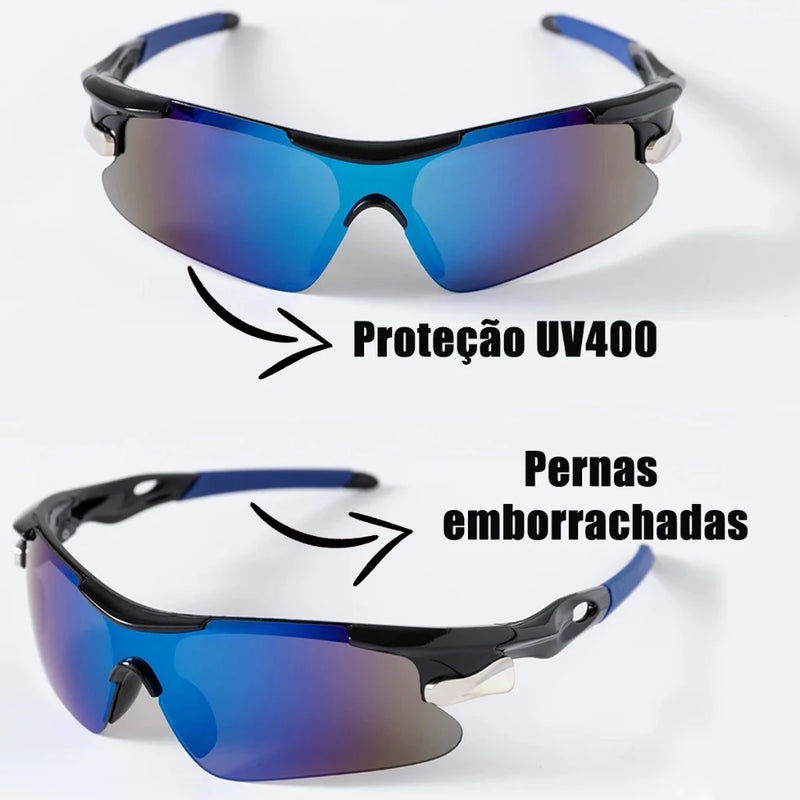 Kit 2 Windproof - Óculos de Sol para Corrida Ciclismo