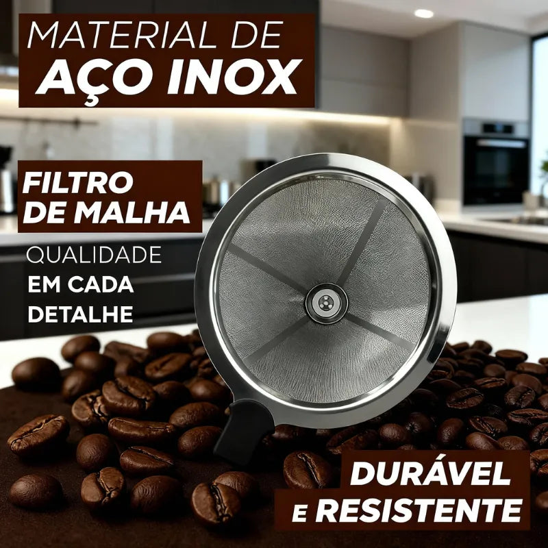 Coador com Filtro de Café Reutilizável - CoFilter