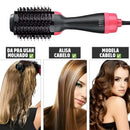 Escova Secadora Alisadora de Cabelo 4 em 1 LumiGlam