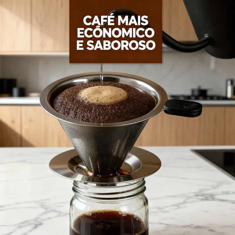 Coador com Filtro de Café Reutilizável - CoFilter