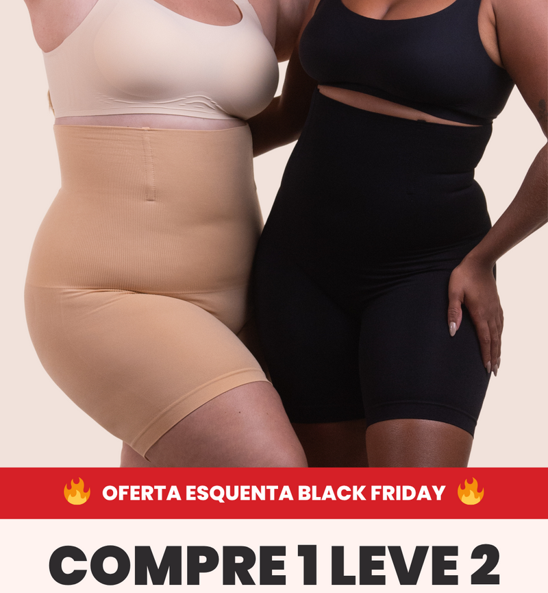 2 Up Shapers - Bermudas Modeladoras que Não Enrolam - Compre 1 Leve 2